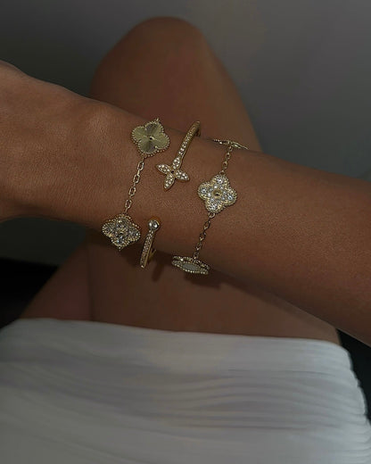 Flor Pulsera | Oro